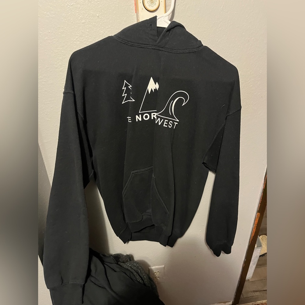 pacific north west black hoodie